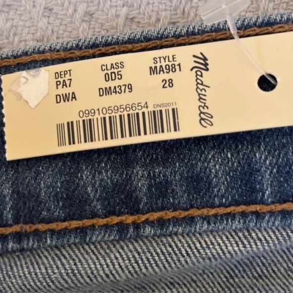NWT Madewell 10" High Rise Skinny Jeans in Tencel Denim w/Magic Pockets Size 28 - Picture 10 of 14